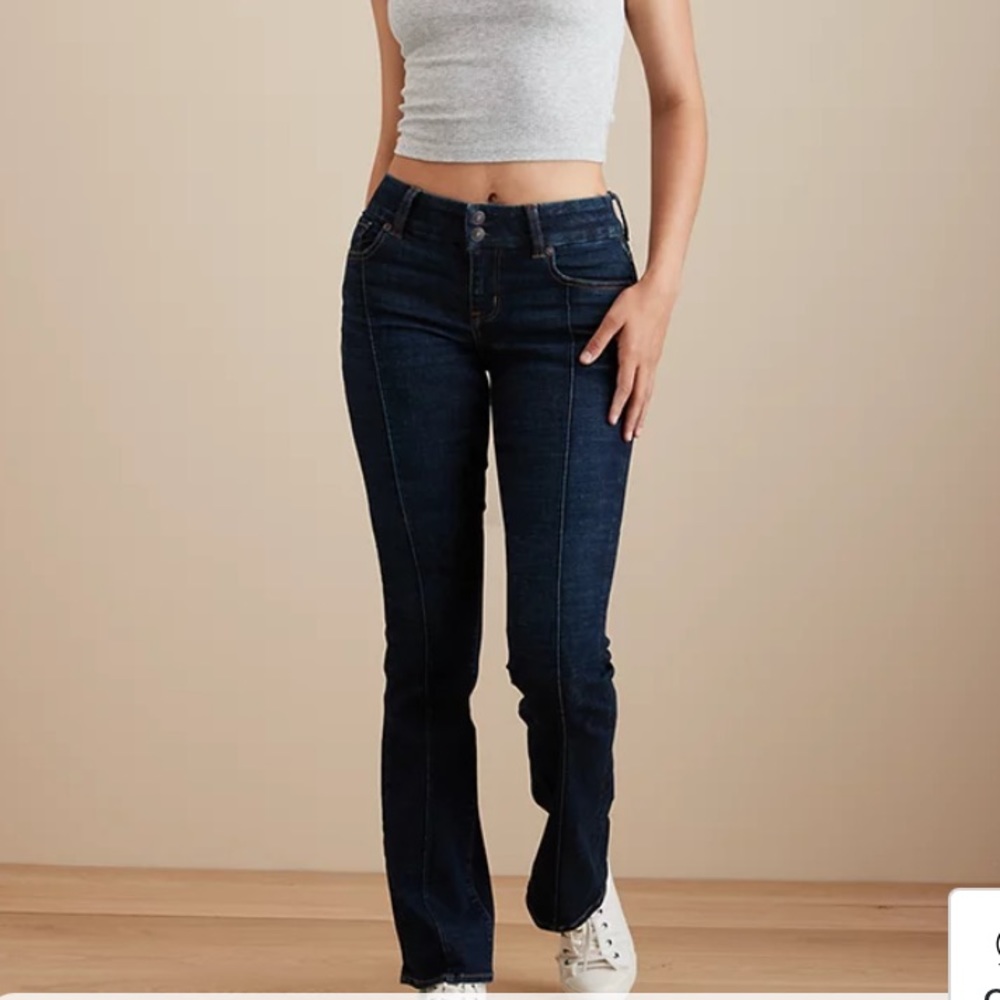 American Eagle, curvy kick boot jeans